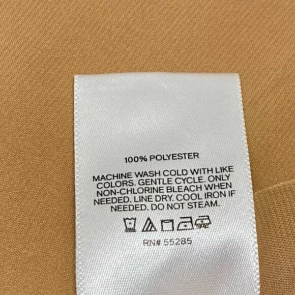 Express Top Women's Medium Golden Tan Pullover Long Sleeve V-Neck GUC - Picture 11 of 13